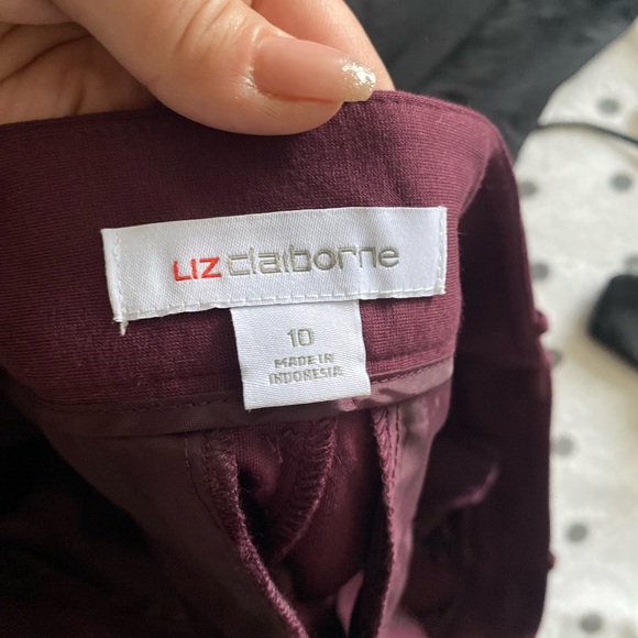 Liz Clairborne plum dress pants - Picture 3 of 3